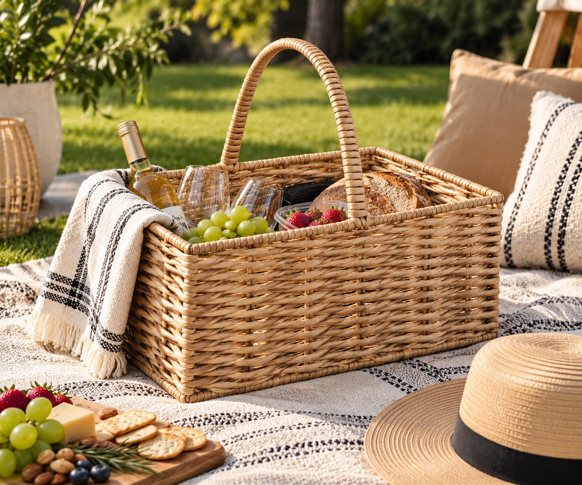 Ambesha Africa Woven Picnic Basket