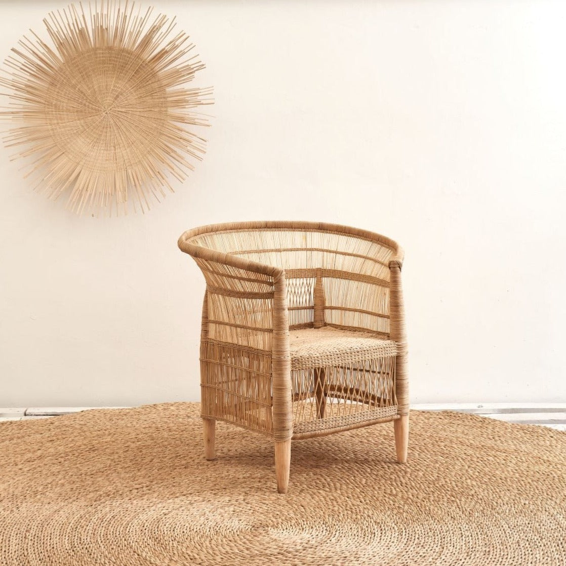 Ambesha Africa Round Natural Mat