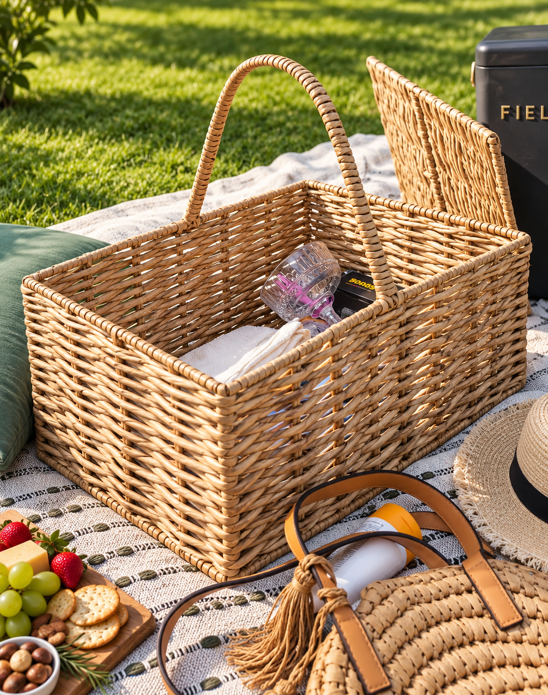 Ambesha Africa Woven Picnic Basket