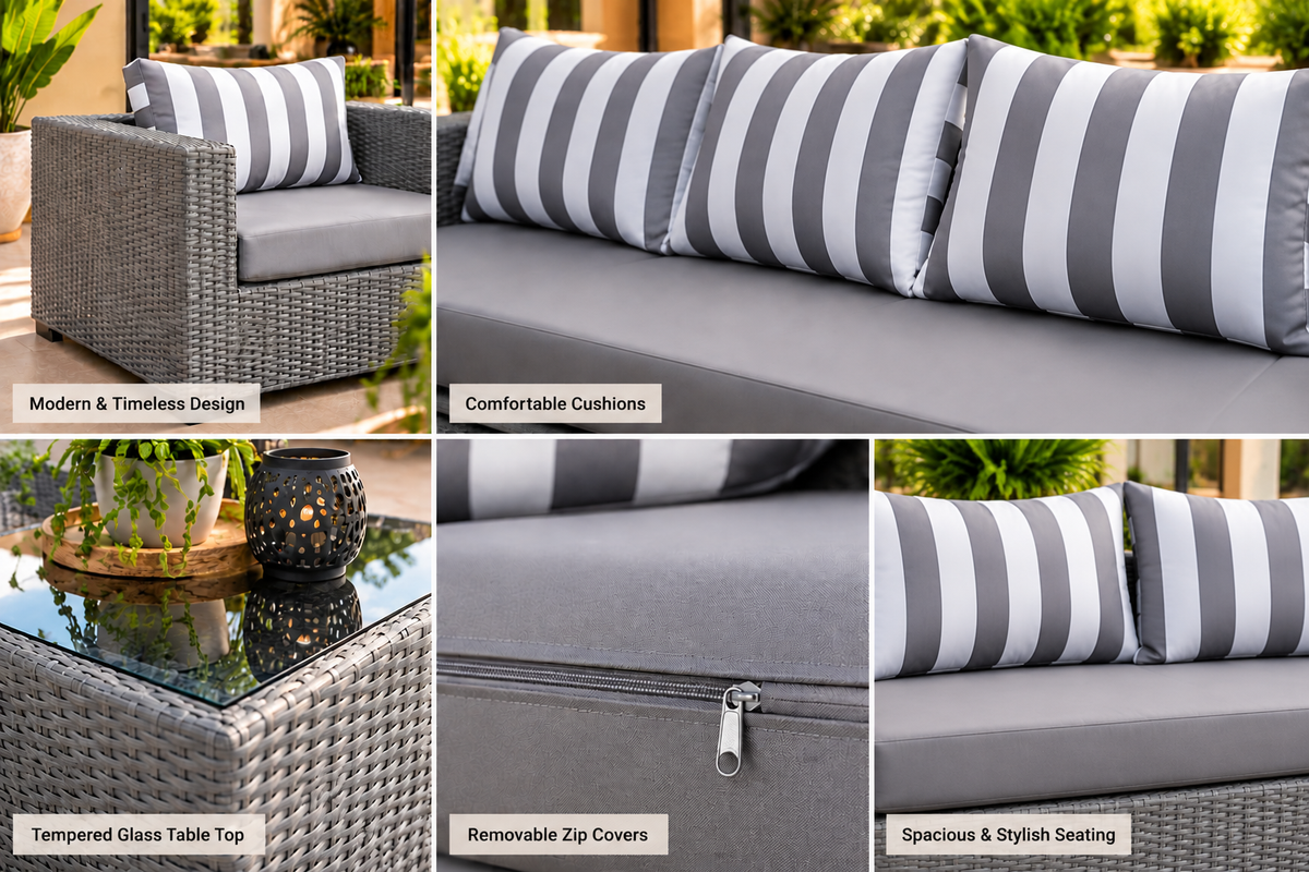 Ambesha Africa Classic 4-Piece Patio Set